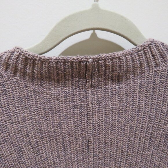 FREE PEOPLE BEACH Freya Ribbed Knit Sweater Top in Cashmere Lilac - Size XL - Picture 9 of 12